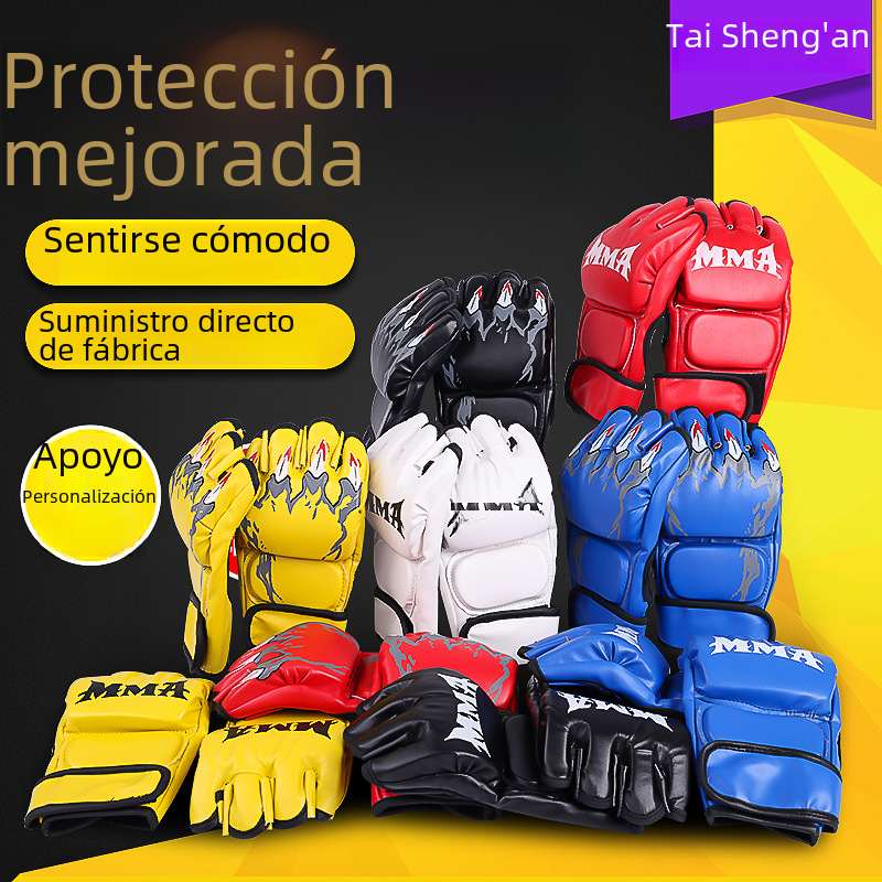 Half-Finger MMA Gloves for Adults and Kids MMA Training